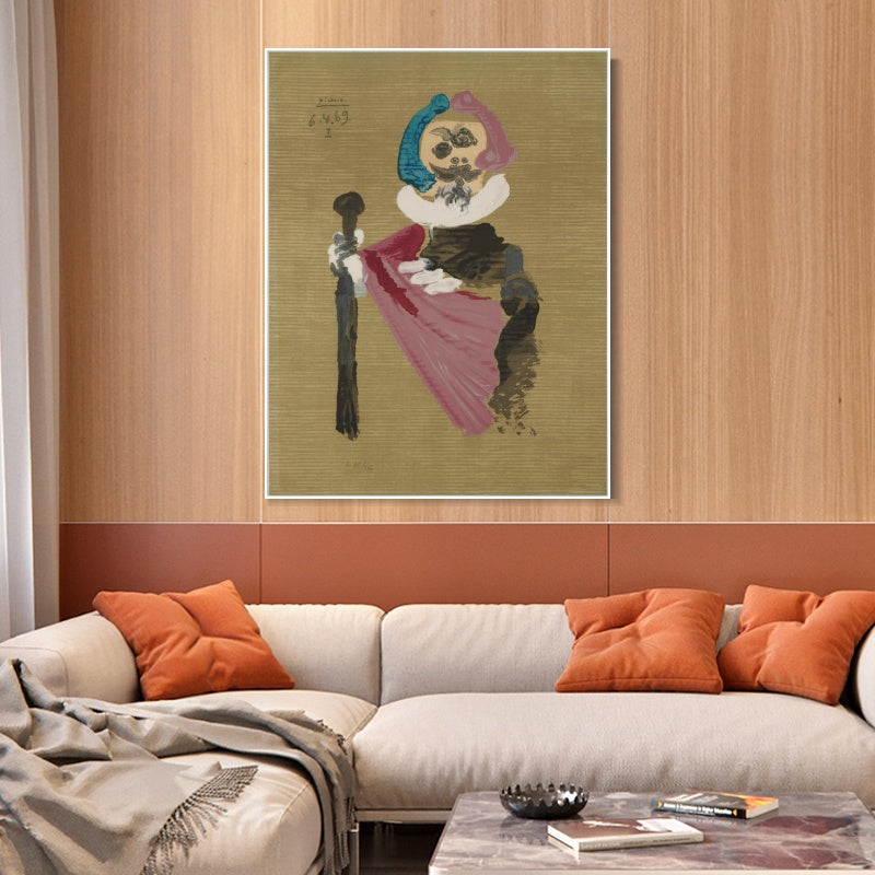 INVIN ART Framed Canvas Giclee Print Art Series#416 by Pablo Picasso Wall Art