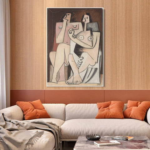 INVIN ART Framed Canvas Giclee Print Art Series#429 by Pablo Picasso Wall Art Living Room Home Office Decorations