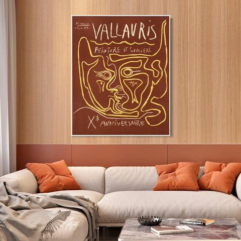 INVIN ART Framed Canvas Giclee Print Art Series#430 by Pablo Picasso Wall Art Living Room Home Office Decorations