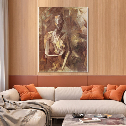 INVIN ART Framed Canvas Giclee Print Art Series#432 by Pablo Picasso Wall Art Living Room Home Office Decorations