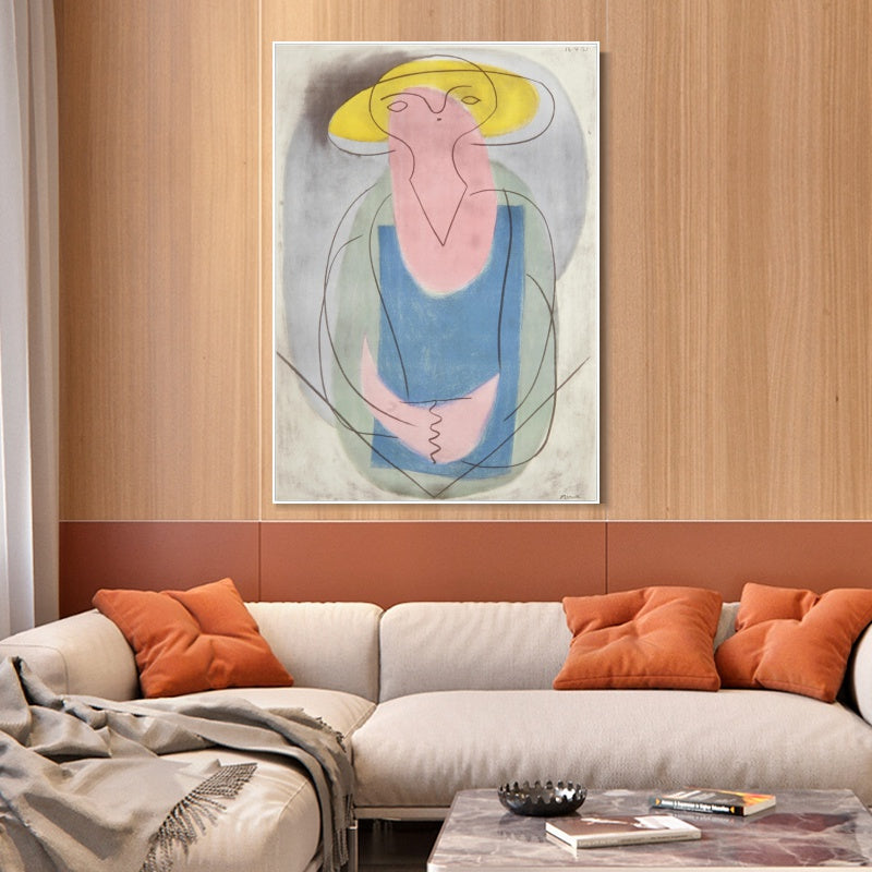 INVIN ART Framed Canvas Giclee Print Art Series#439 by Pablo Picasso Wall Art