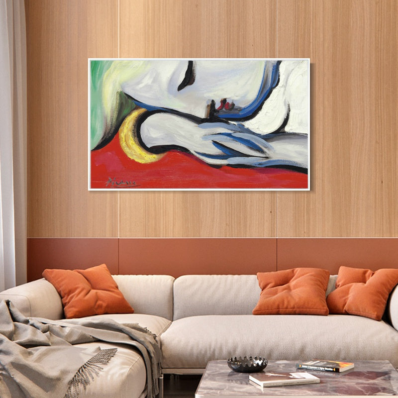 INVIN ART Framed Canvas Giclee Print Art Series#444 by Pablo Picasso Wall Art