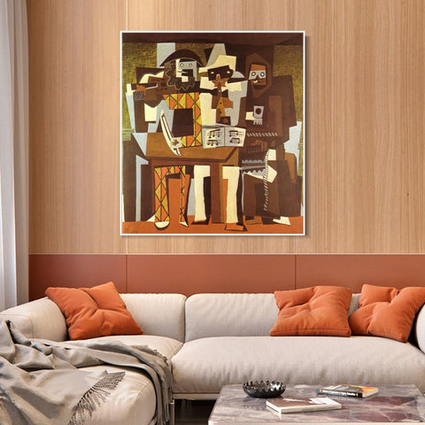 INVIN ART Framed Canvas Giclee Print Art Series#445 by Pablo Picasso Wall Art Living Room Home Office Decorations