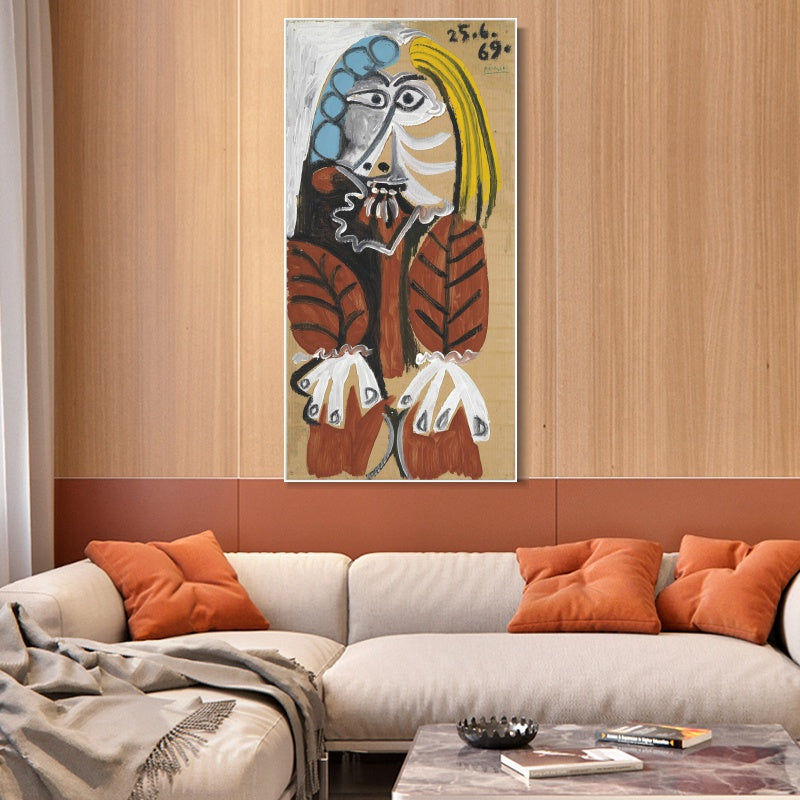 INVIN ART Framed Canvas Giclee Print Art Series#450 by Pablo Picasso Wall Art