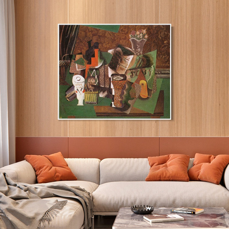 INVIN ART Framed Canvas Giclee Print Art Series#455 by Pablo Picasso Wall Art