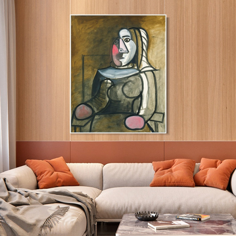 INVIN ART Framed Canvas Giclee Print Art Series#463 by Pablo Picasso Wall Art