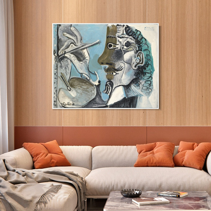 INVIN ART Framed Canvas Giclee Print Art Series#464 by Pablo Picasso Wall Art