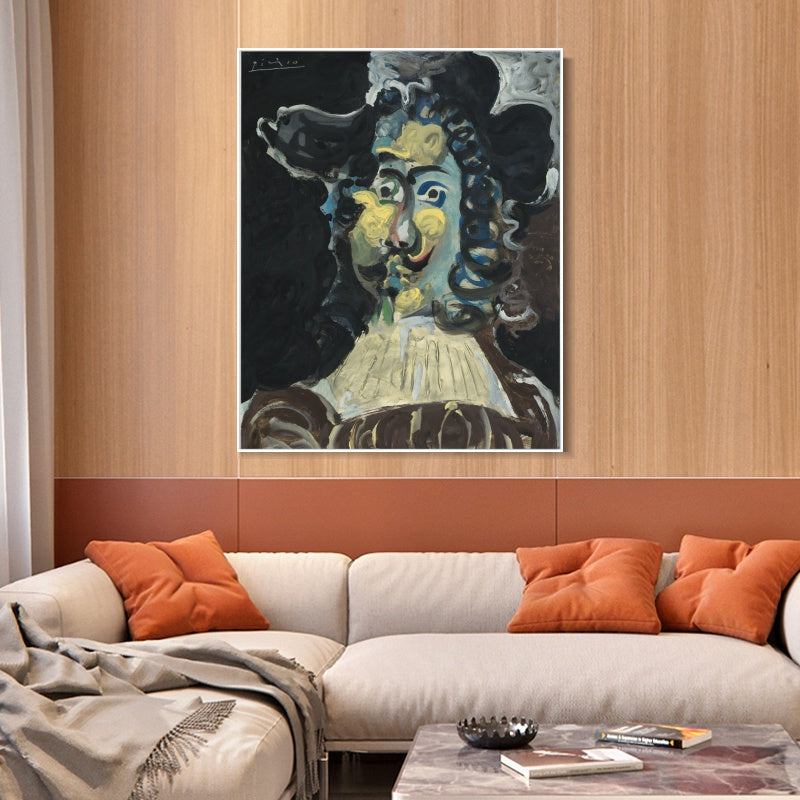 INVIN ART Framed Canvas Giclee Print Art Series#465 by Pablo Picasso Wall Art