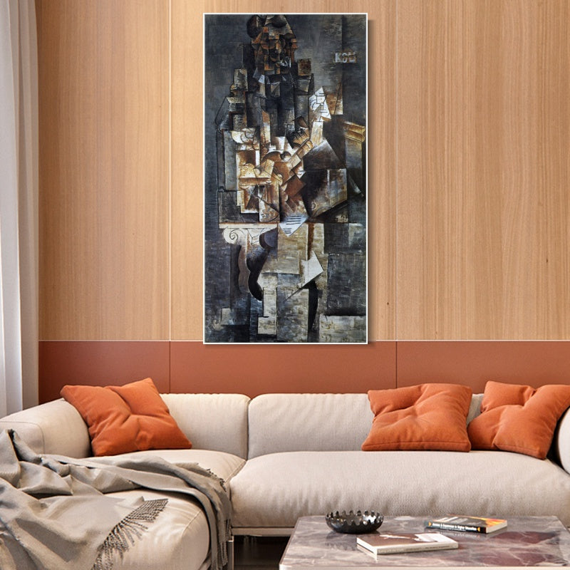 INVIN ART Framed Canvas Giclee Print Art Series#468 by Pablo Picasso Wall Art