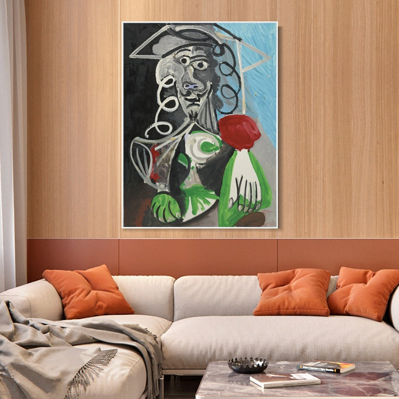 INVIN ART Framed Canvas Giclee Print Art Series#469 by Pablo Picasso Wall Art