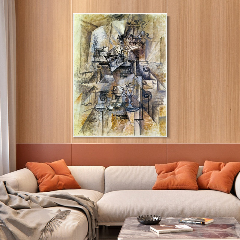 INVIN ART Framed Canvas Giclee Print Art Series#474 by Pablo Picasso Wall Art
