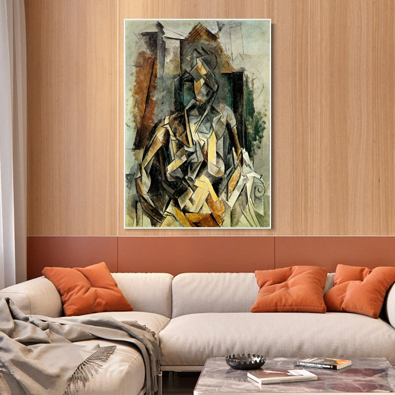 INVIN ART Framed Canvas Giclee Print Art Series#475 by Pablo Picasso Wall Art