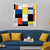 INVIN ART Framed Canvas Series#032 by Piet Cornelies Mondrian Wall Art Living Room Home Office Decorations