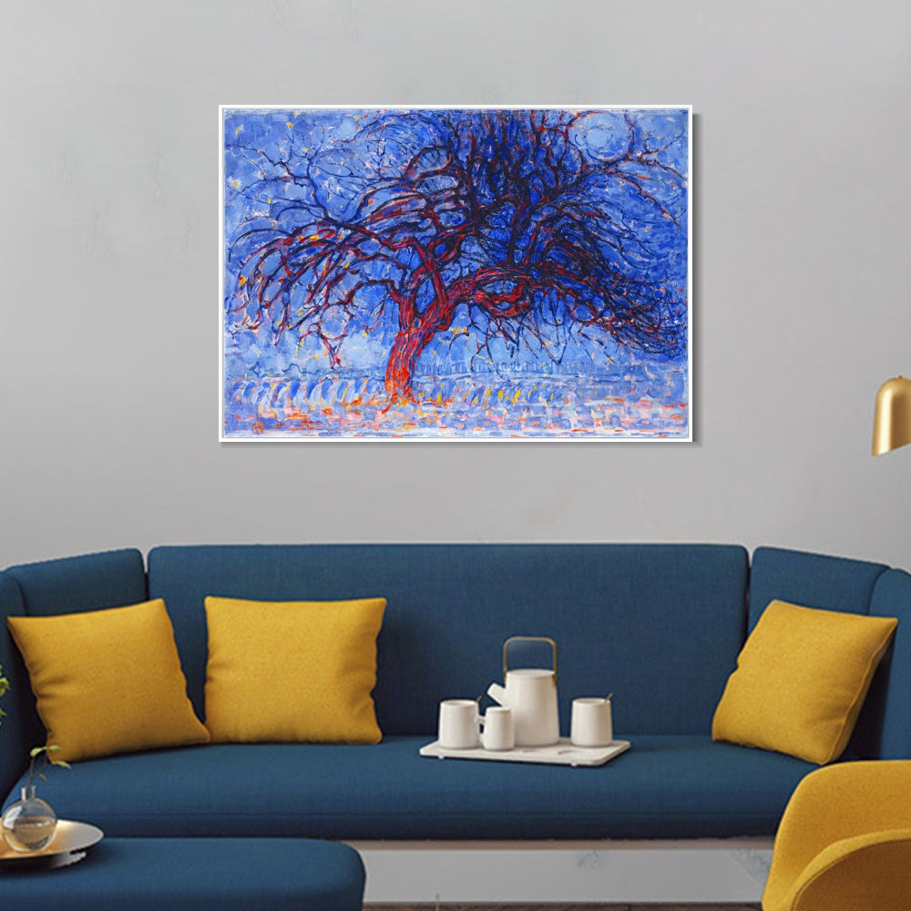 INVIN ART Framed Canvas Series#034 by Piet Cornelies Mondrian Wall Art Living Room Home Office Decorations