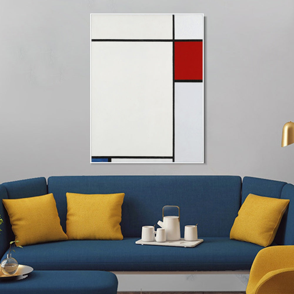 INVIN ART Framed Canvas Series#039 by Piet Cornelies Mondrian Wall Art Living Room Home Office Decorations