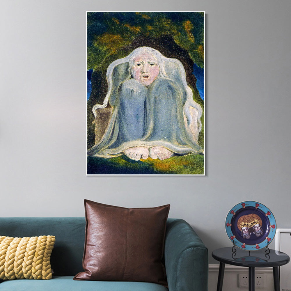 INVIN ART Framed Canvas Giclee Print Art Series#041 by William Blake Wall Art