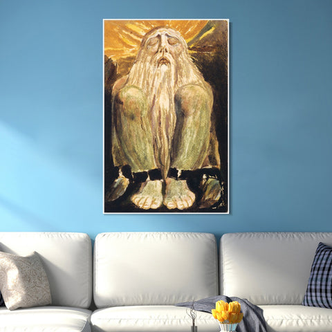 INVIN ART Framed Canvas Giclee Print Art Finals Week As Told#2 by William Blake Wall Art Living Room Home Office Decorations