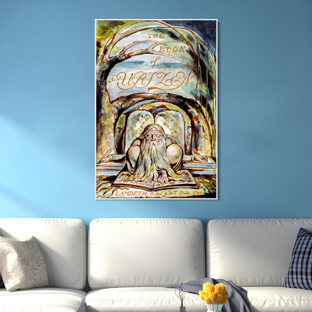 INVIN ART Framed Canvas Giclee Print Art Series#109 by William Blake Wall Art
