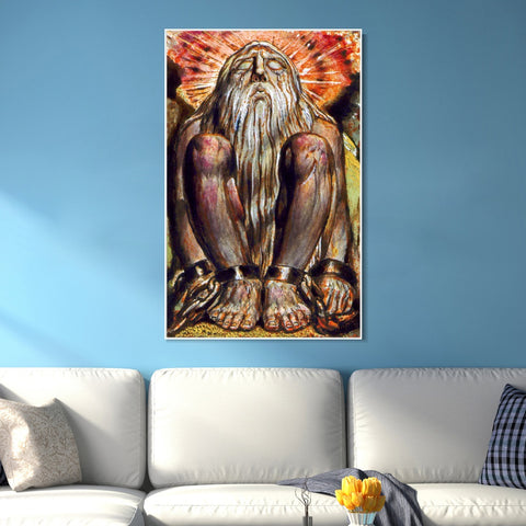 INVIN ART Framed Canvas Giclee Print Art Finals Week As Told#3 by William Blake Wall Art Living Room Home Office Decorations