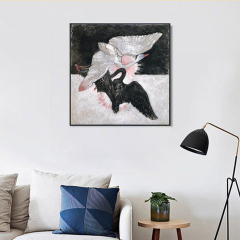 INVIN ART Framed Canvas Giclee Print Series#02 by Hilma Af Klint Wall Art Living Room Home Office Decorations