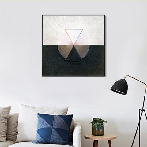 INVIN ART Framed Canvas Giclee Print Series#06 by Hilma Af Klint Wall Art Living Room Home Office Decorations