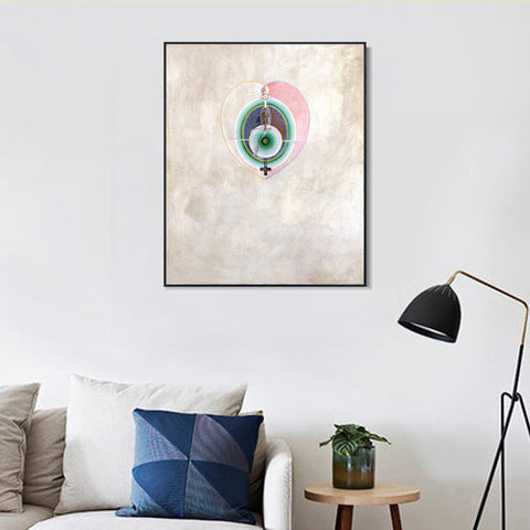 INVIN ART Framed Canvas Giclee Print Series#011 by Hilma Af Klint Wall Art Living Room Home Office Decorations