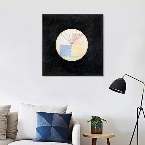 INVIN ART Framed Canvas Giclee Print Series#016 by Hilma Af Klint Wall Art Living Room Home Office Decorations