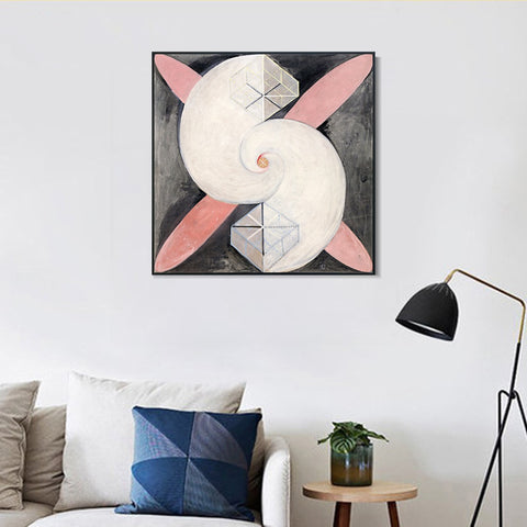 INVIN ART Framed Canvas Giclee Print Series#018 by Hilma Af Klint Wall Art Living Room Home Office Decorations