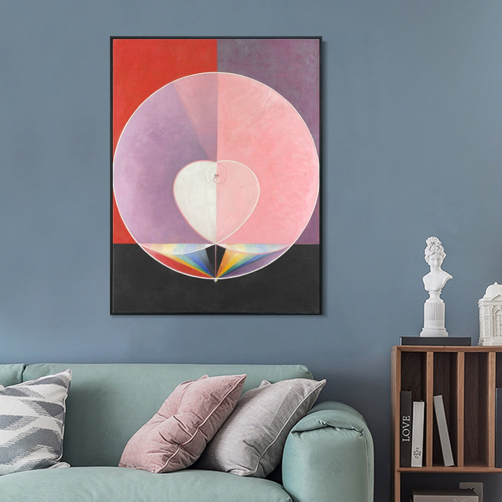 INVIN ART Framed Canvas Doves No.2,1915 by Hilma Af Klint Wall Art Living Room Home Office Decorations