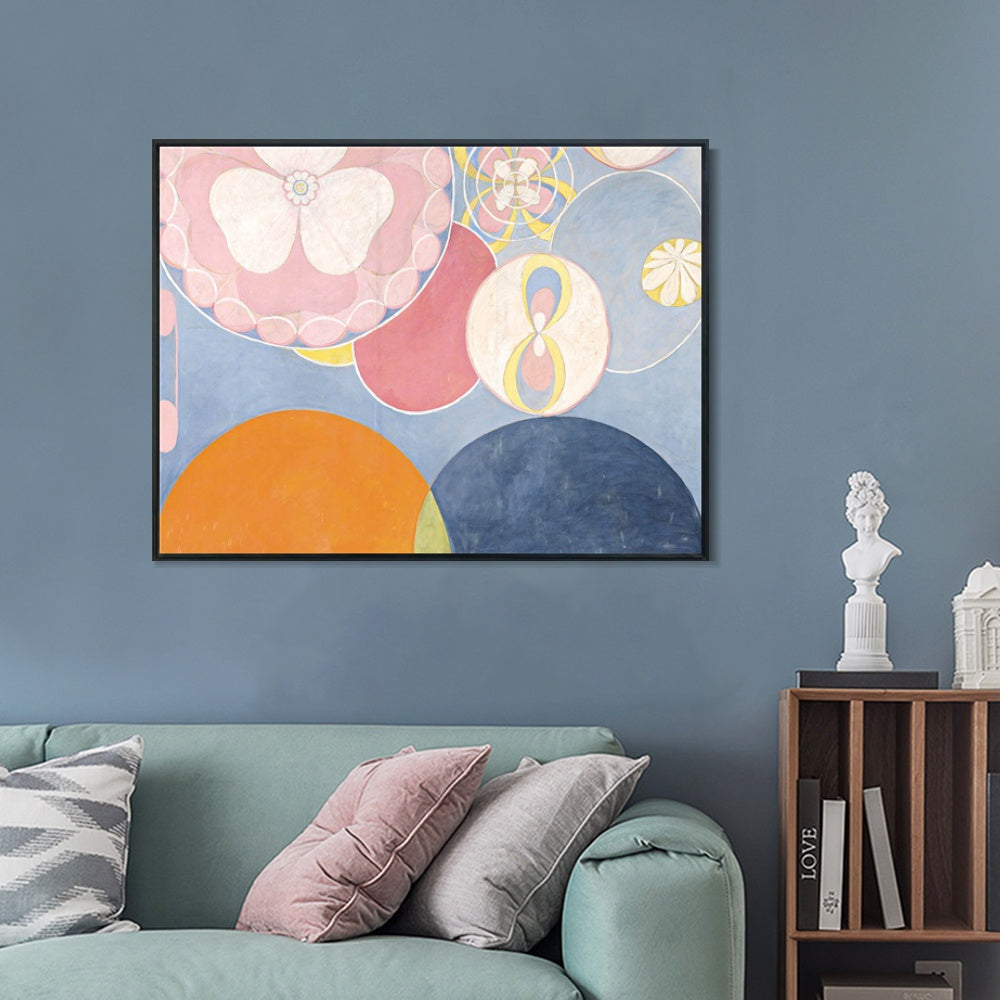 INVIN ART Framed Canvas Series#38 by Hilma Af Klint Wall Art Living Room Home Office Decorations