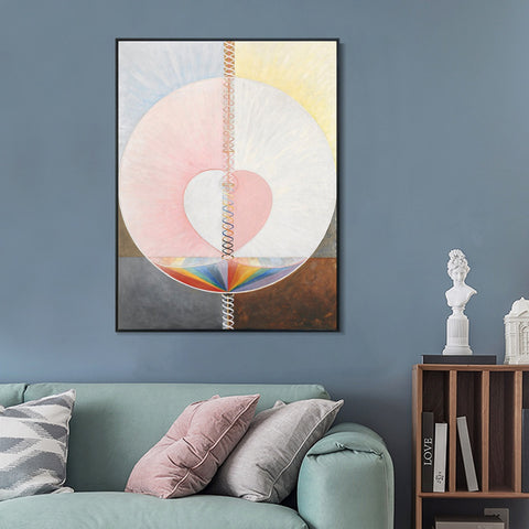 INVIN ART Framed Canvas Group IX/UW, No. 25, The Dove, No. 1, 1915 by Hilma Af Klint Wall Art Living Room Home Office Decorations