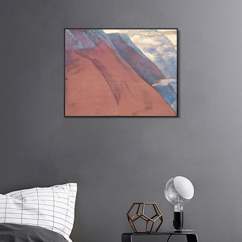 INVIN ART Framed Canvas Giclee Print Study of Mountains, 1931 by Nicholas Roerich Wall Art Living Room Home Office Decorations