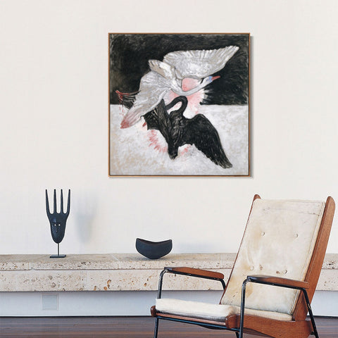 INVIN ART Framed Canvas Giclee Print Series#02 by Hilma Af Klint Wall Art Living Room Home Office Decorations