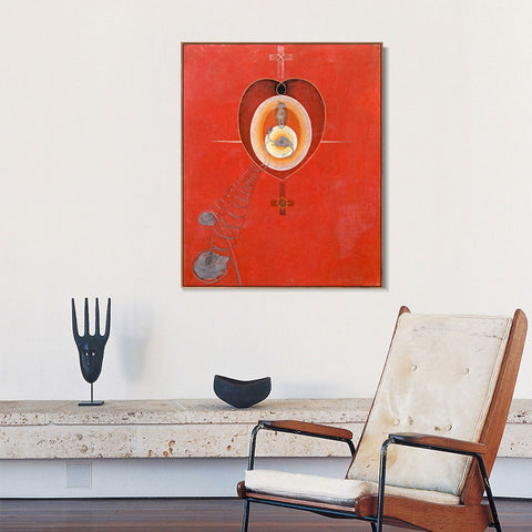 INVIN ART Framed Canvas Giclee Print Series#010 by Hilma Af Klint Wall Art Living Room Home Office Decorations
