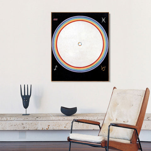 INVIN ART Framed Canvas Giclee Print Series#012 by Hilma Af Klint Wall Art Living Room Home Office Decorations
