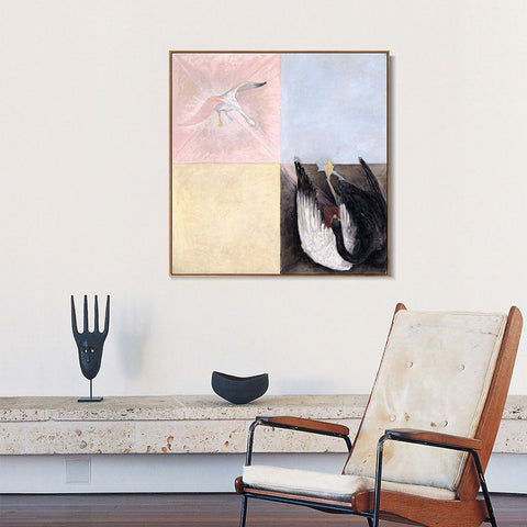 INVIN ART Framed Canvas Giclee Print Series#013 by Hilma Af Klint Wall Art Living Room Home Office Decorations