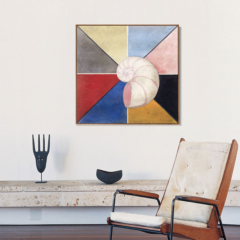 INVIN ART Framed Canvas Giclee Print Series#017 by Hilma Af Klint Wall Art Living Room Home Office Decorations