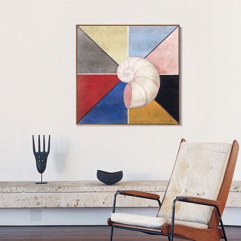 INVIN ART Framed Canvas Giclee Print Series#017 by Hilma Af Klint Wall Art Living Room Home Office Decorations