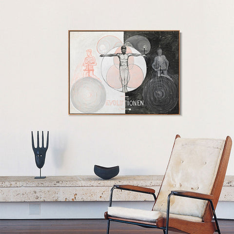 INVIN ART Framed Canvas Giclee Print Series#020 by Hilma Af Klint Wall Art Living Room Home Office Decorations