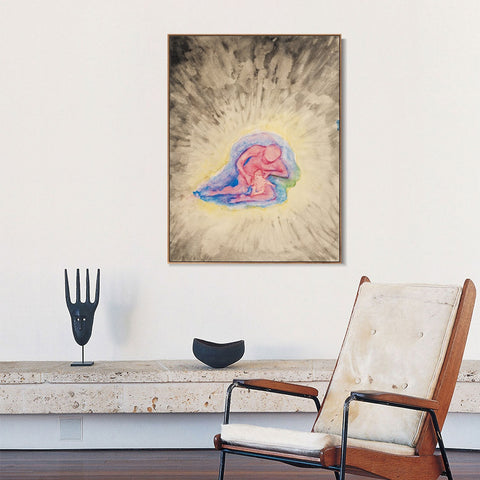 INVIN ART Framed Canvas Giclee Print BARNET OCH MODERN by Hilma Af Klint Wall Art Living Room Home Office Decorations
