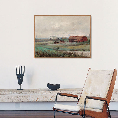 INVIN ART Framed Canvas Giclee Print MOTIV FRAN STOCKHOLMS UTKANT by Hilma Af Klint Wall Art Living Room Home Office Decorations