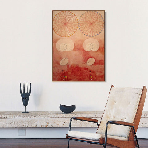 INVIN ART Framed Canvas Giclee Print Group IV,The Ten Largest,No.9,Old Age by Hilma Af Klint Wall Art Living Room Home Office Decorations