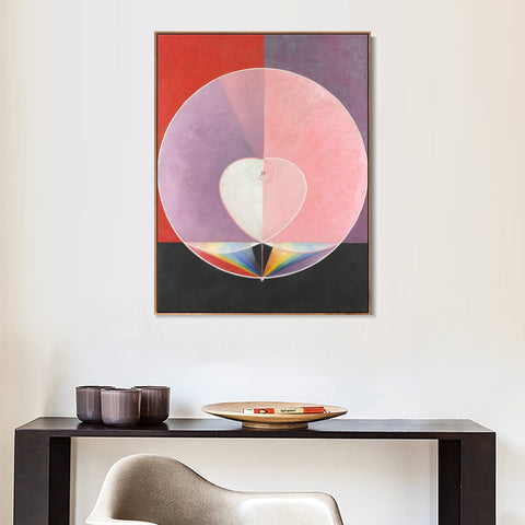 INVIN ART Framed Canvas Doves No.2,1915 by Hilma Af Klint Wall Art Living Room Home Office Decorations