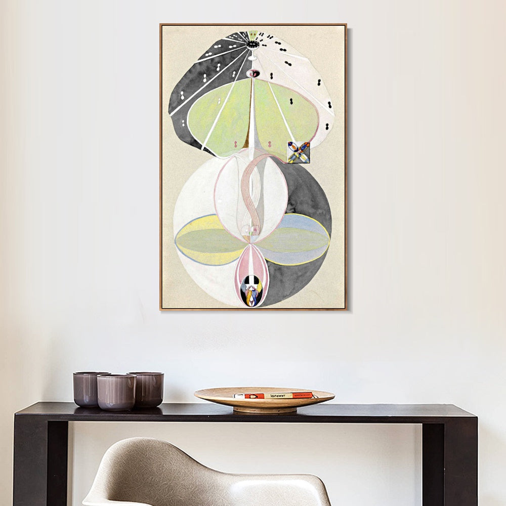 INVIN ART Framed Canvas Tree of Knowledge Series w no.5,1913 by Hilma Af Klint Wall Art Living Room Home Office Decorations
