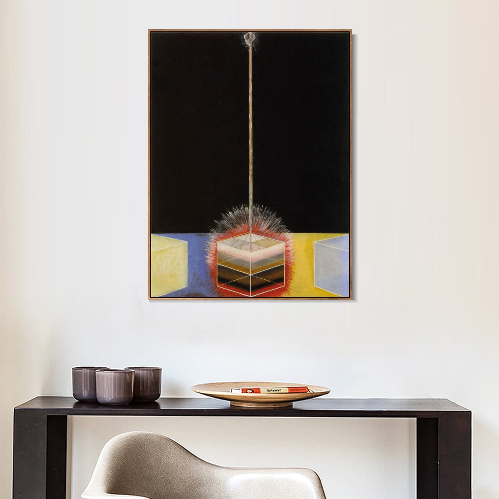 INVIN ART Framed Canvas Group-ix No.3 the Dove, 1915 by Hilma Af Klint Wall Art Living Room Home Office Decorations