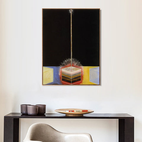 INVIN ART Framed Canvas Group-ix No.3 the Dove, 1915 by Hilma Af Klint Wall Art Living Room Home Office Decorations