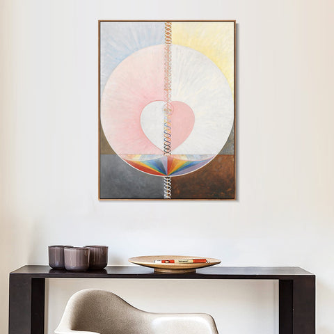 INVIN ART Framed Canvas Group IX/UW, No. 25, The Dove, No. 1, 1915 by Hilma Af Klint Wall Art Living Room Home Office Decorations