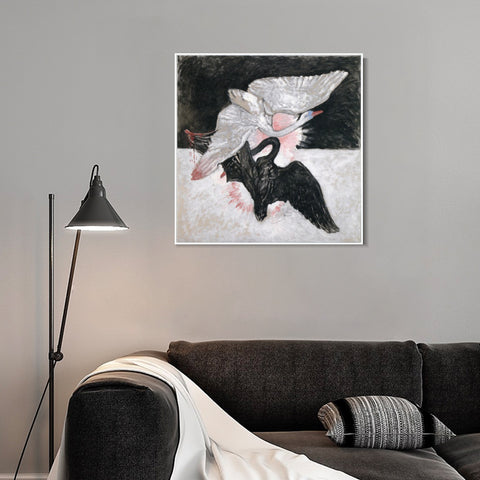 INVIN ART Framed Canvas Giclee Print Series#02 by Hilma Af Klint Wall Art Living Room Home Office Decorations