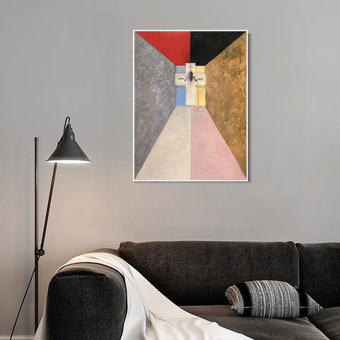 INVIN ART Framed Canvas Giclee Print Series#04 by Hilma Af Klint Wall Art Living Room Home Office Decorations