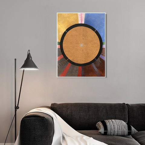 INVIN ART Framed Canvas Giclee Print Altarpiece No. 3 by Hilma Af Klint Wall Art Living Room Home Office Decorations